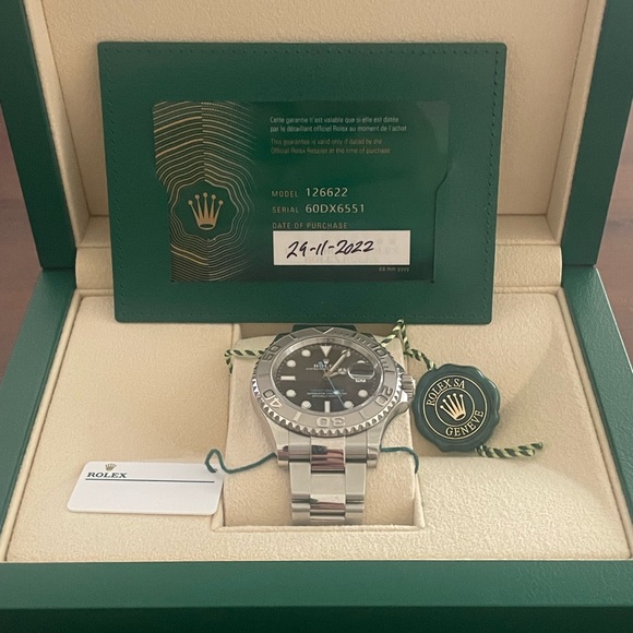 Rolex Yacht Master Stainless Steel Platinum Bezel - Picture 3 of 4